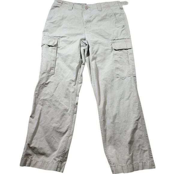 Red Head Pants Mens 34x30.5 Tag 34x32 Beige Gray Camo Cargo Outdoors Adjustable - Picture 1 of 8